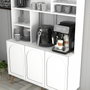 Hanah Home Lyon 120 Blanco y Nogal